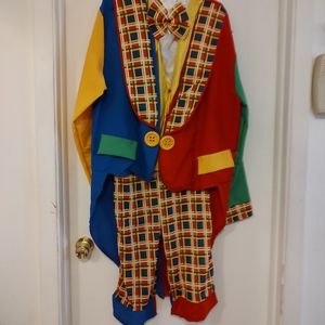 Adult Clown On The Town, Halloween costume One Size.